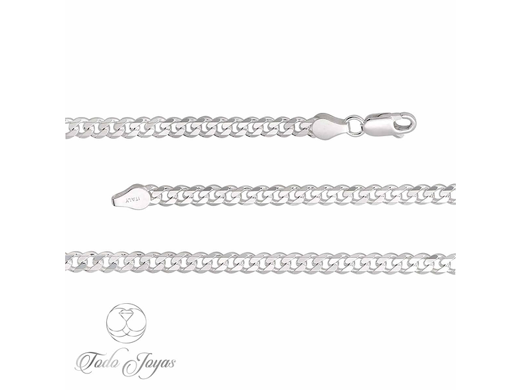 Cadena Plata 925 4mm 60cm Modelo Grumet 2