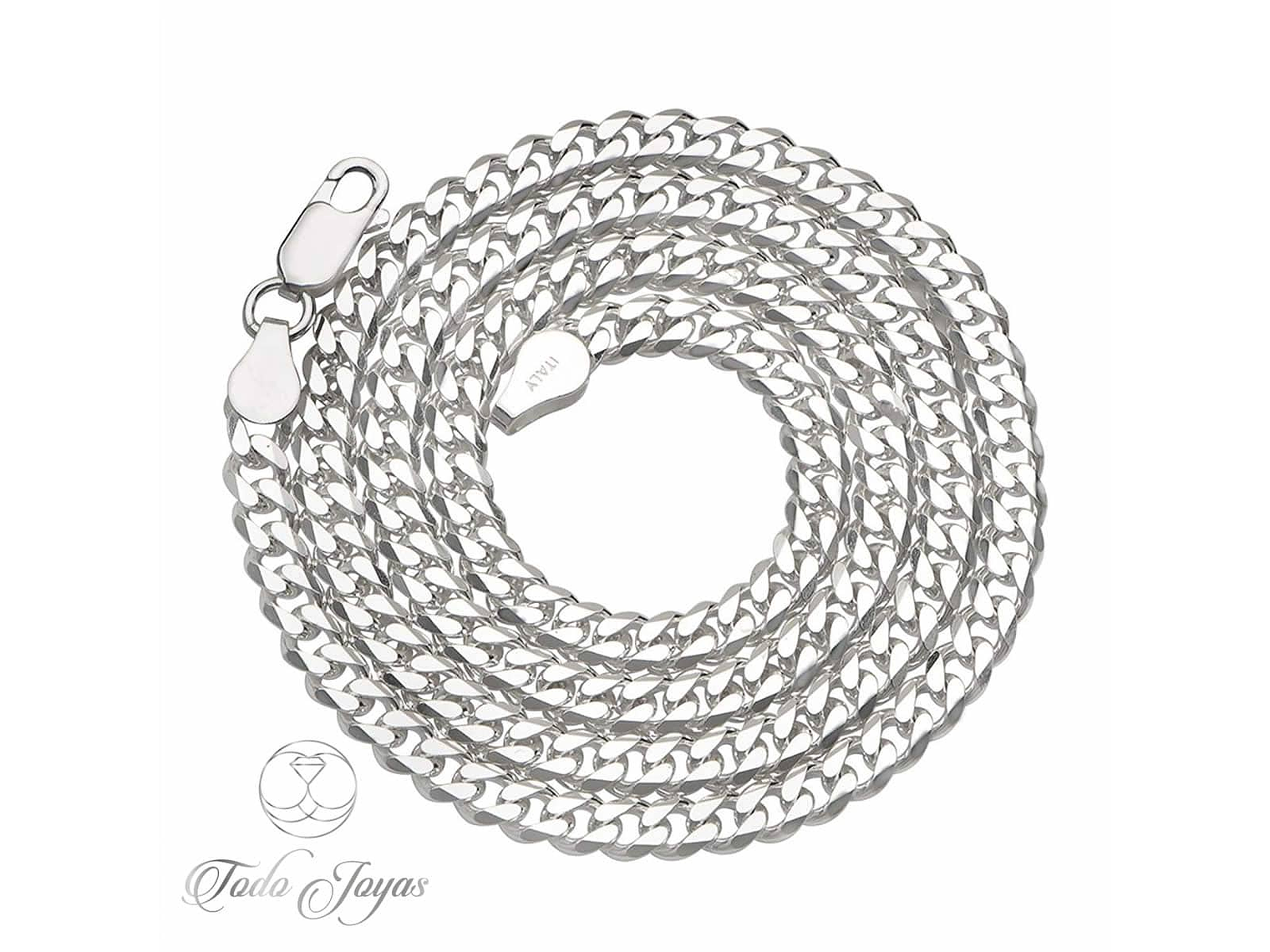 Cadena Plata 925 4mm 60cm Modelo Grumet 3