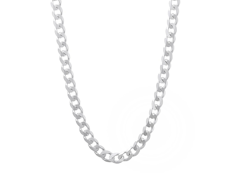 Cadena Plata 925 4mm 60cm Modelo Grumet 4