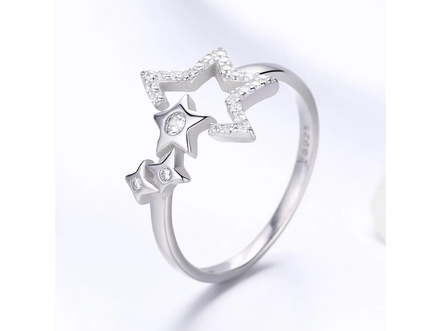 Anillo Plata 925 Estrellas 2