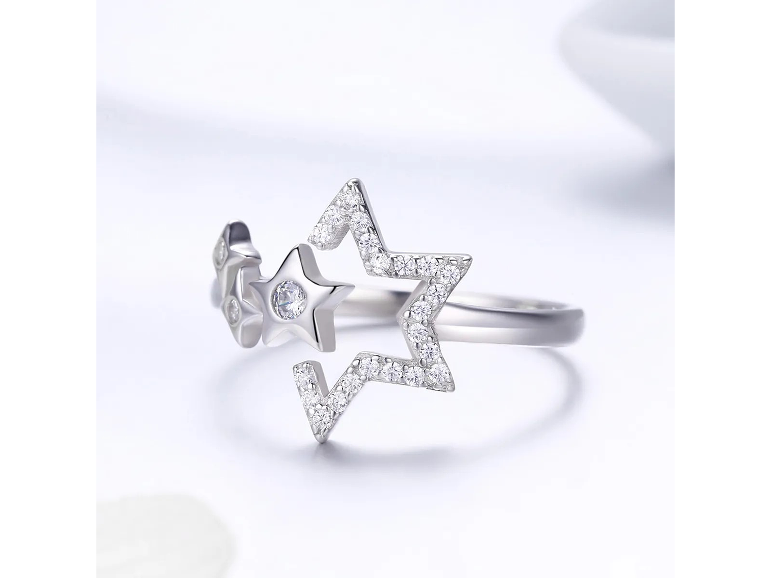 Anillo Plata 925 Estrellas 3