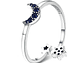 Anillo Plata 925 Luna Azul y Estrellas - Miniatura 1