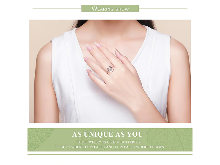 Anillo Plata 925 Gato y Luna 3