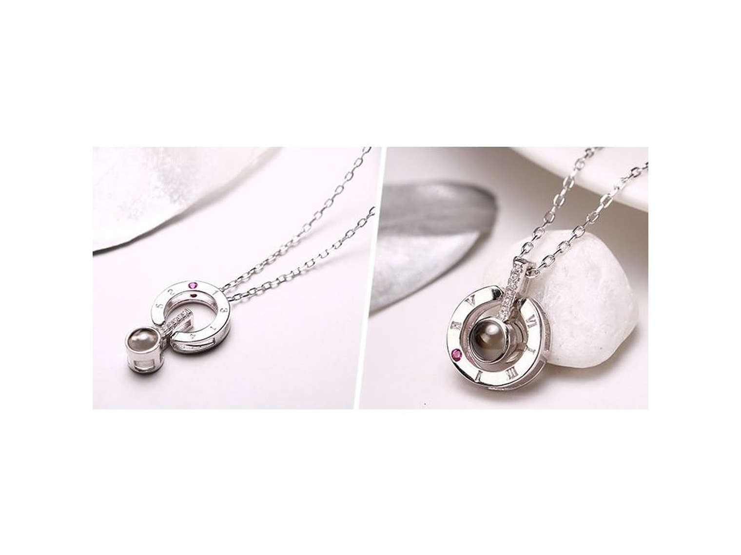 Collar Colgante Te Amo en 100 Idiomas Plateado 5