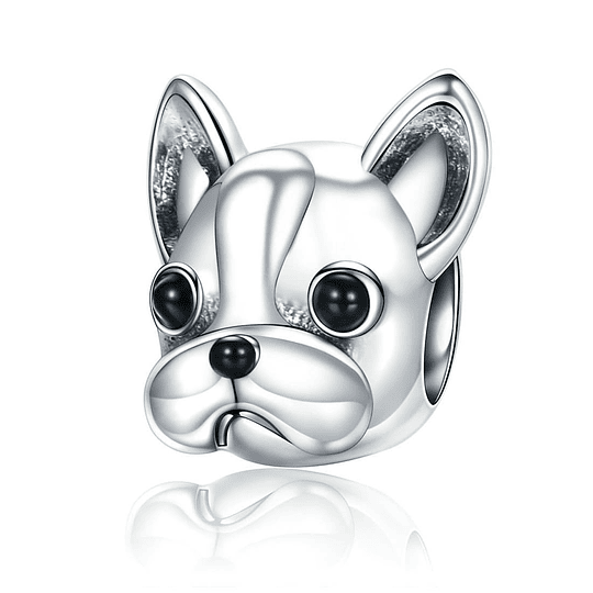 Charm Dije Plata 925 Perro Bulldog