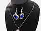 Conjunto Collar Aros Titanic Corazon Oceano - Miniatura 4