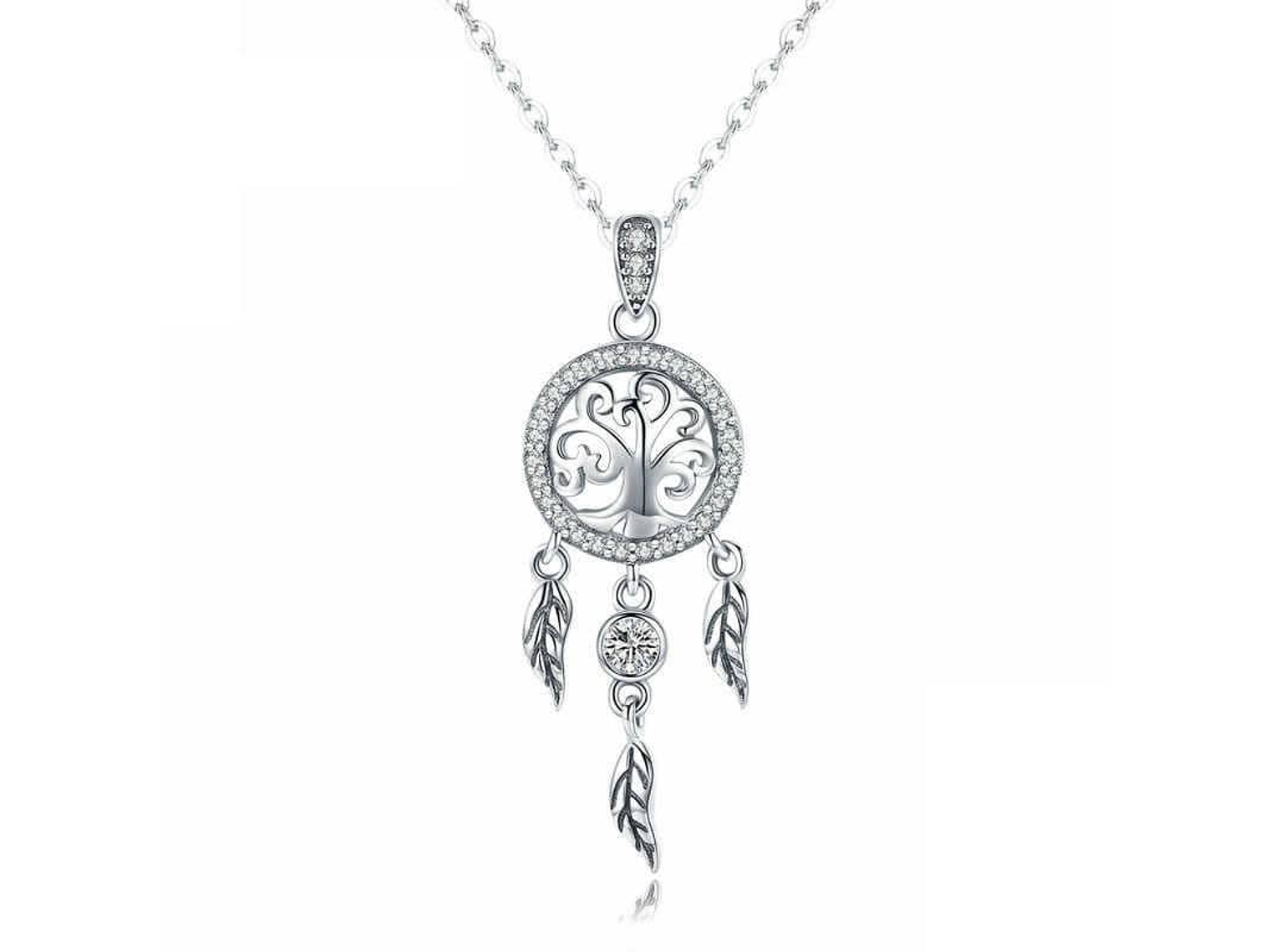 Collar Plata 925 Arbol Atrapa Sueños 1