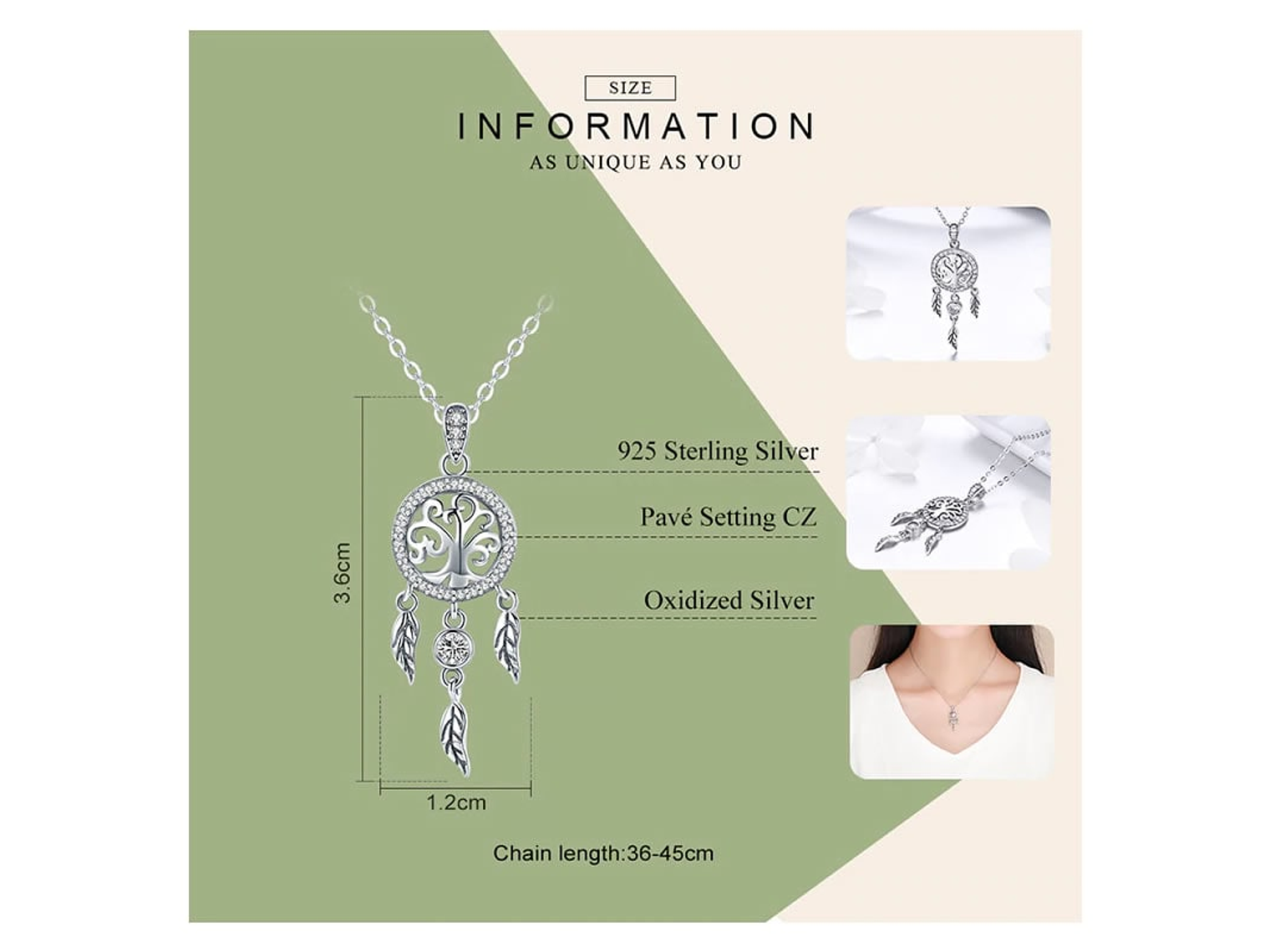 Collar Plata 925 Arbol Atrapa Sueños 2