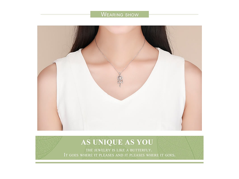 Collar Plata 925 Arbol Atrapa Sueños 5