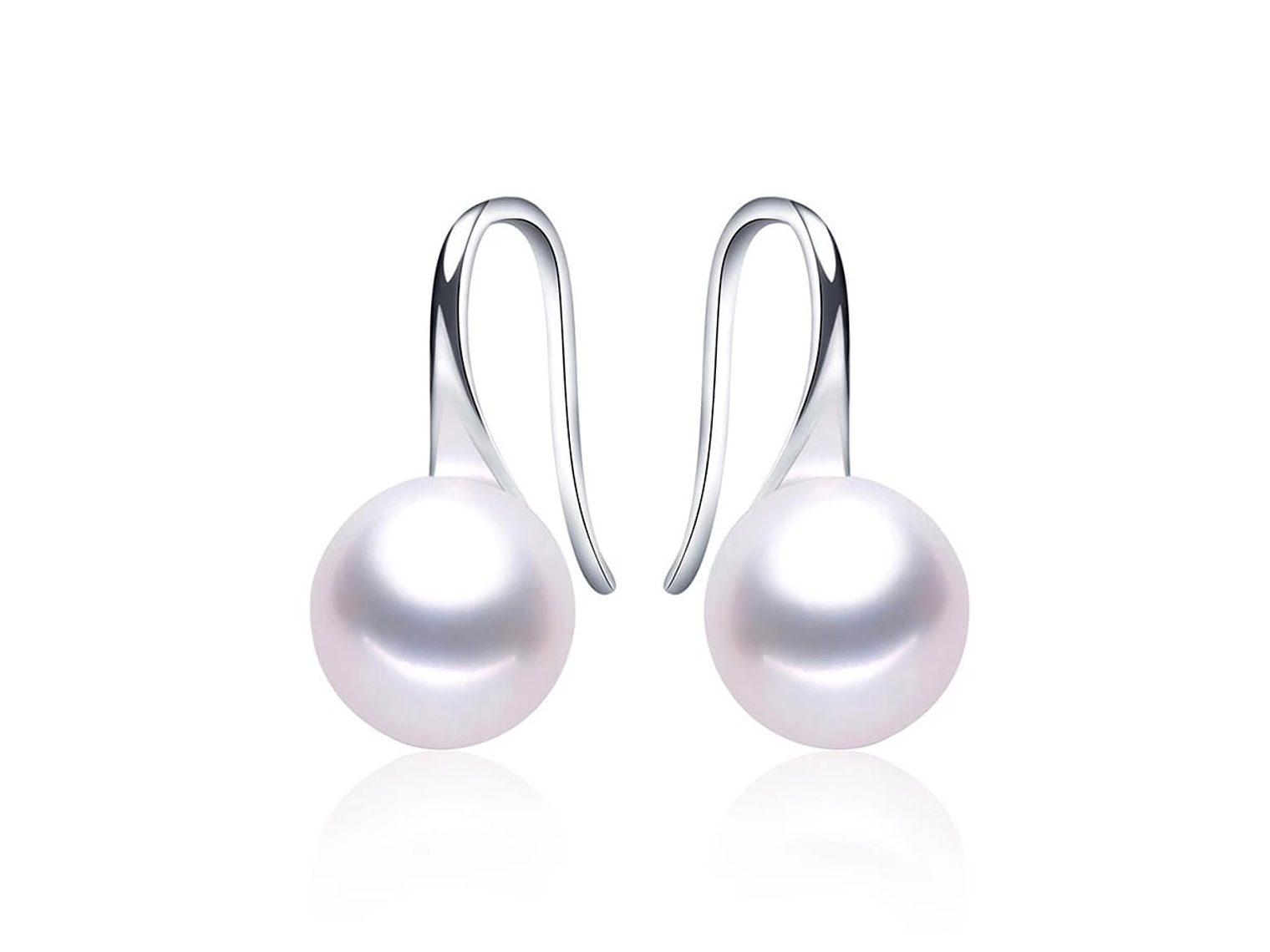 Aros Plata 925 Perla Blanca 1