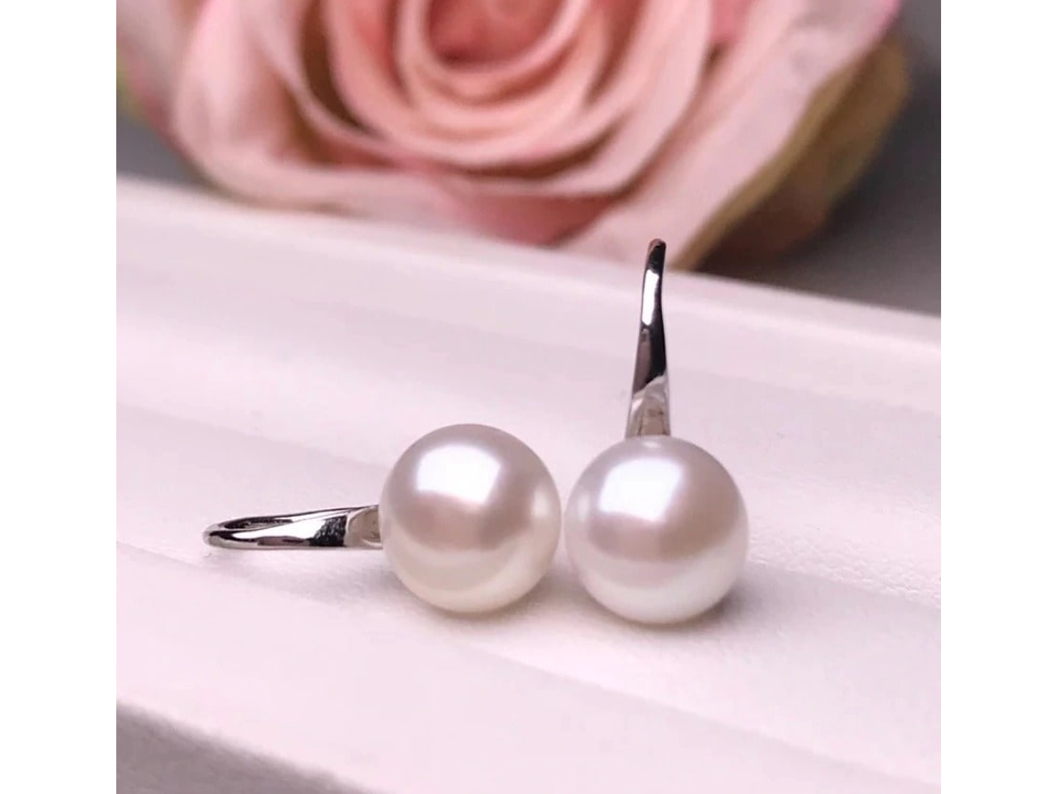 Aros Plata 925 Perla Blanca 4