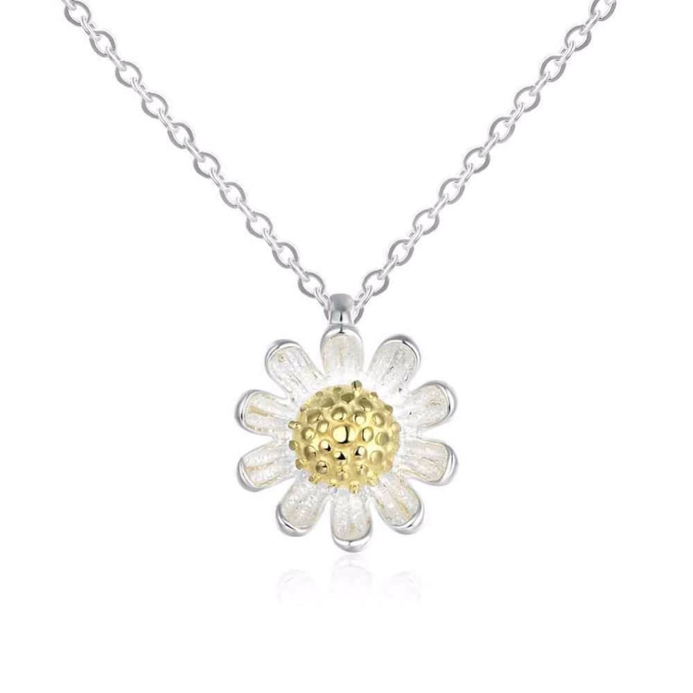 Collar Plata 925 Flor de Camomila