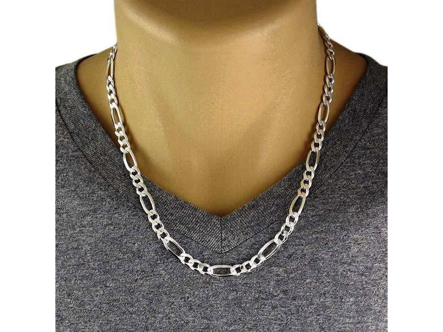 Cadena Plata 925 6mm 60cm Modelo Cartier 3