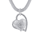 Collar Colgante Corazon Plateado - Miniatura 1