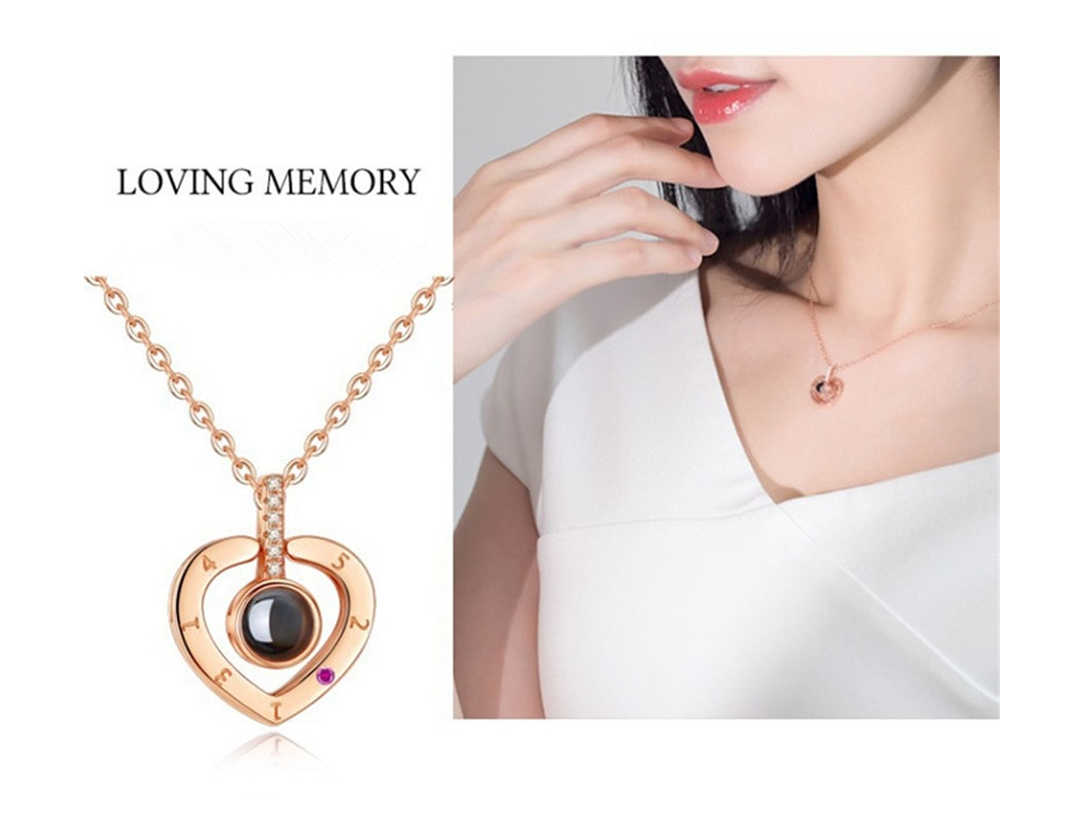 Collar Corazon Te Amo en 100 Idiomas Dorado 4