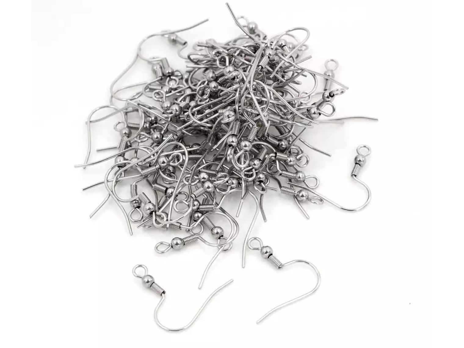 Pack 100 Ganchos Para Aros Acero Quirurgico 3