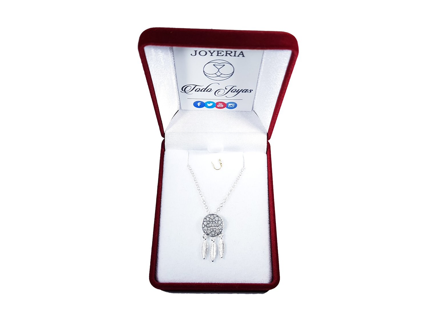 Collar Colgante Atrapa Sueños Plateado 2