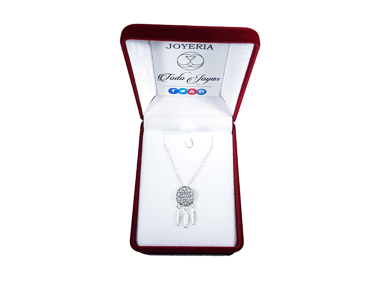 Collar Colgante Atrapa Sueños Plateado 2