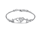 Pulsera Corazones con Circones Plateado - Miniatura 1