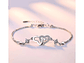 Pulsera Corazones con Circones Plateado - Miniatura 3
