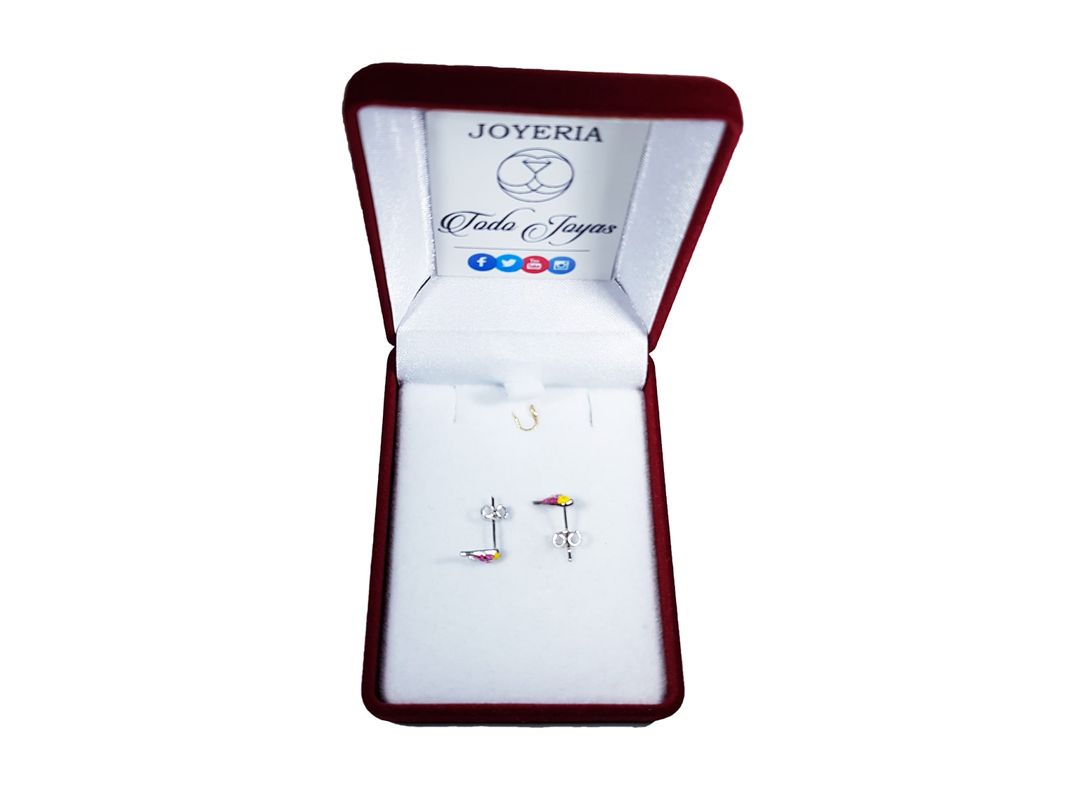 Aros de Pajaro Multicolor Plateado 2