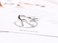 Anillo Forma de Gato Plateado - Miniatura 5