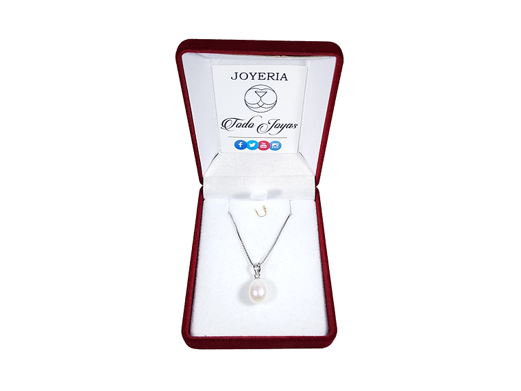 Collar Plata 925 Perla Blanca 2