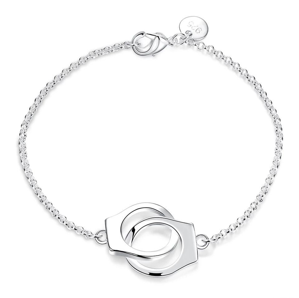 Pulsera Esposas Plateada
