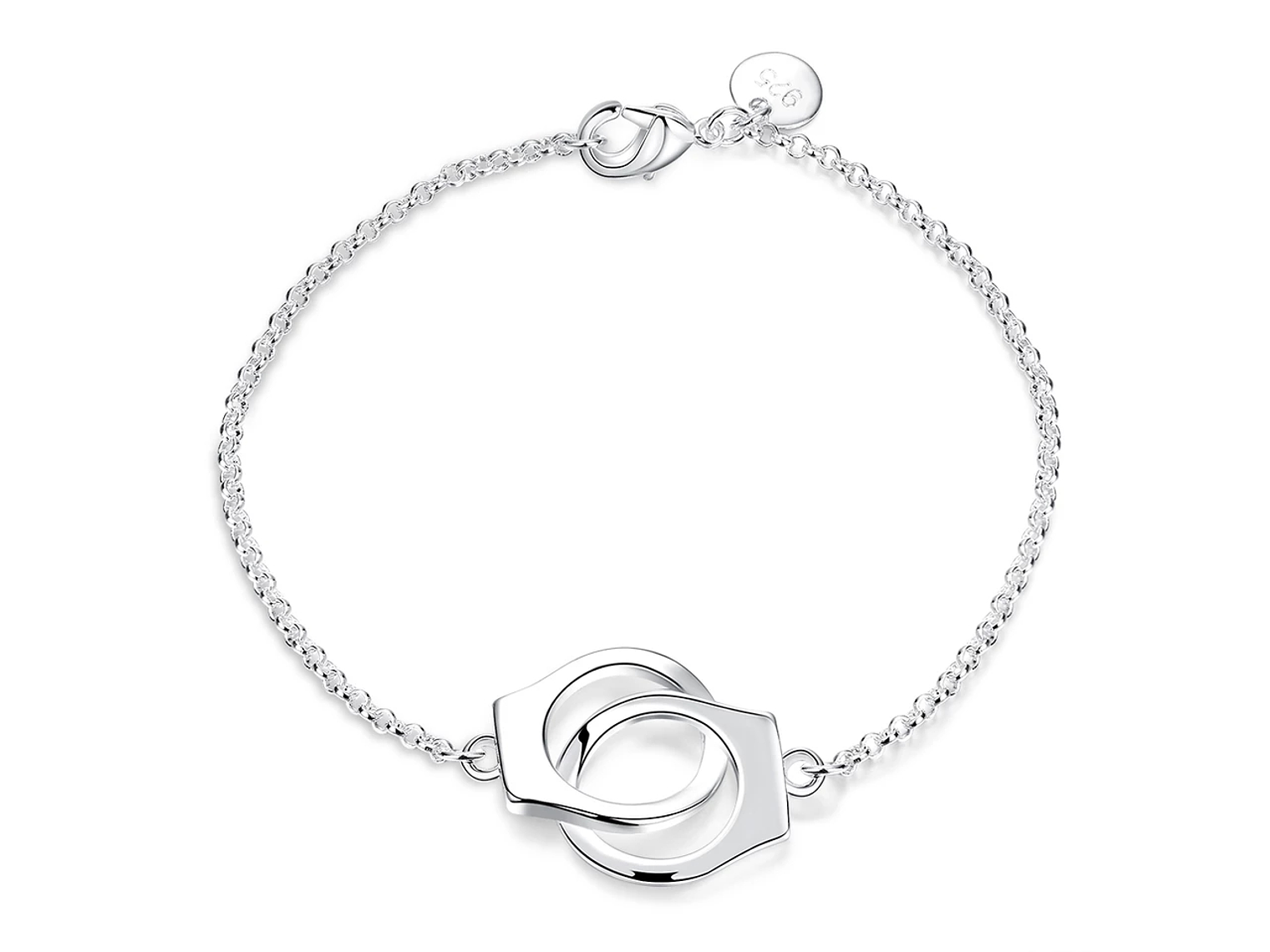 Pulsera Esposas Plateada 1