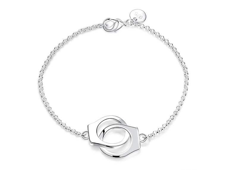 Pulsera Esposas Plateada 1