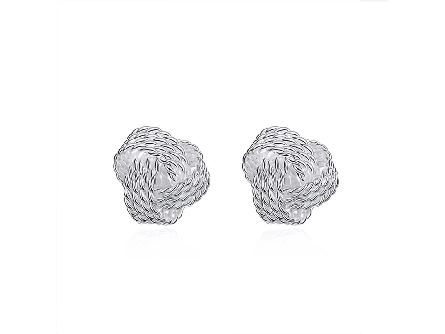 Aros de Nudos Plateado 1