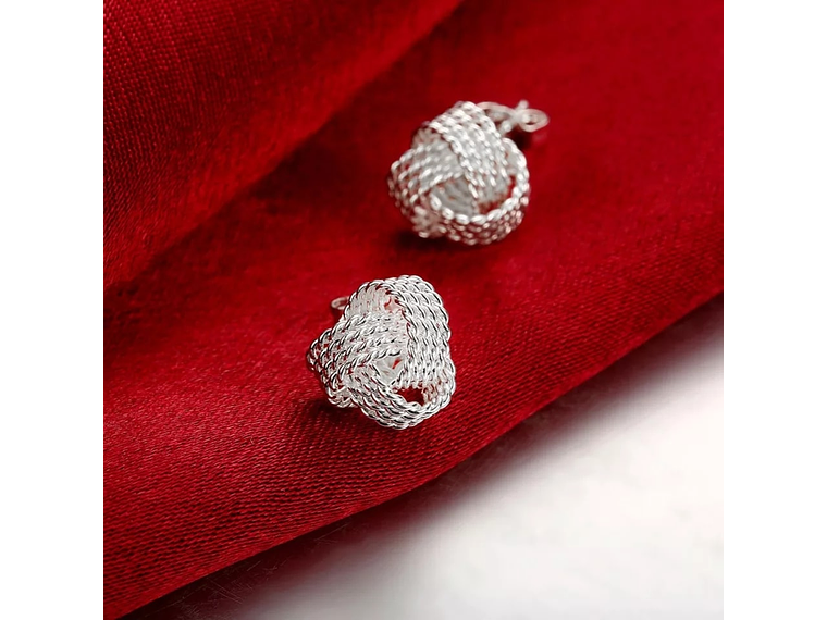 Aros de Nudos Plateado 4