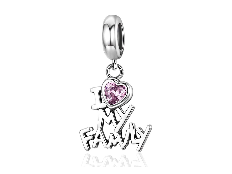 Charm Dije Plata 925 Amo a Mi Familia 1