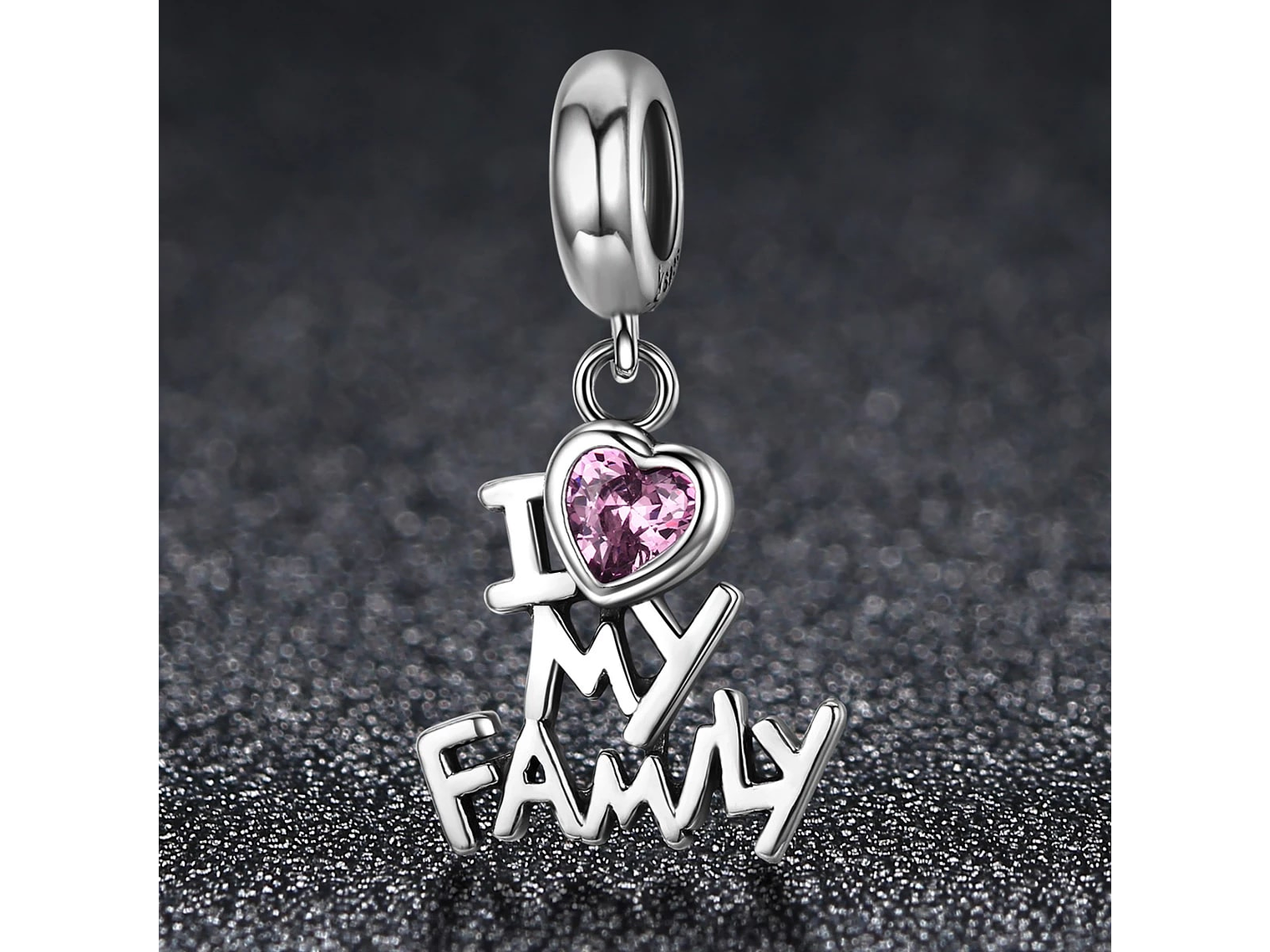 Charm Dije Plata 925 Amo a Mi Familia 5
