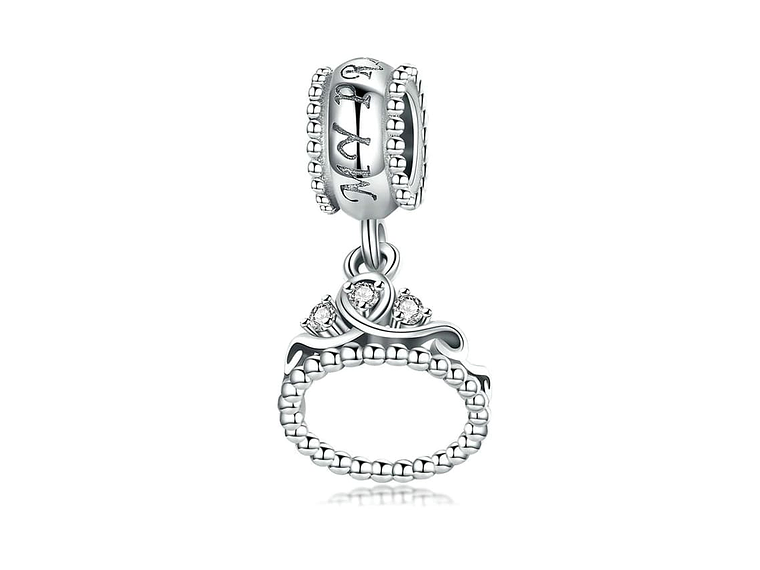 Charm Dije Plata 925 Corona Princesa 1