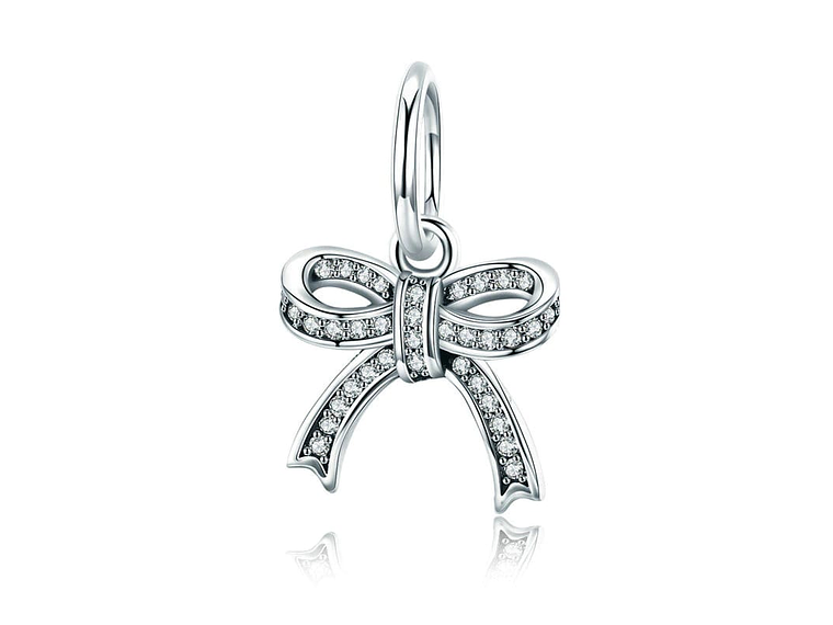 Charm Dije Plata 925 Cinta Regalo 1