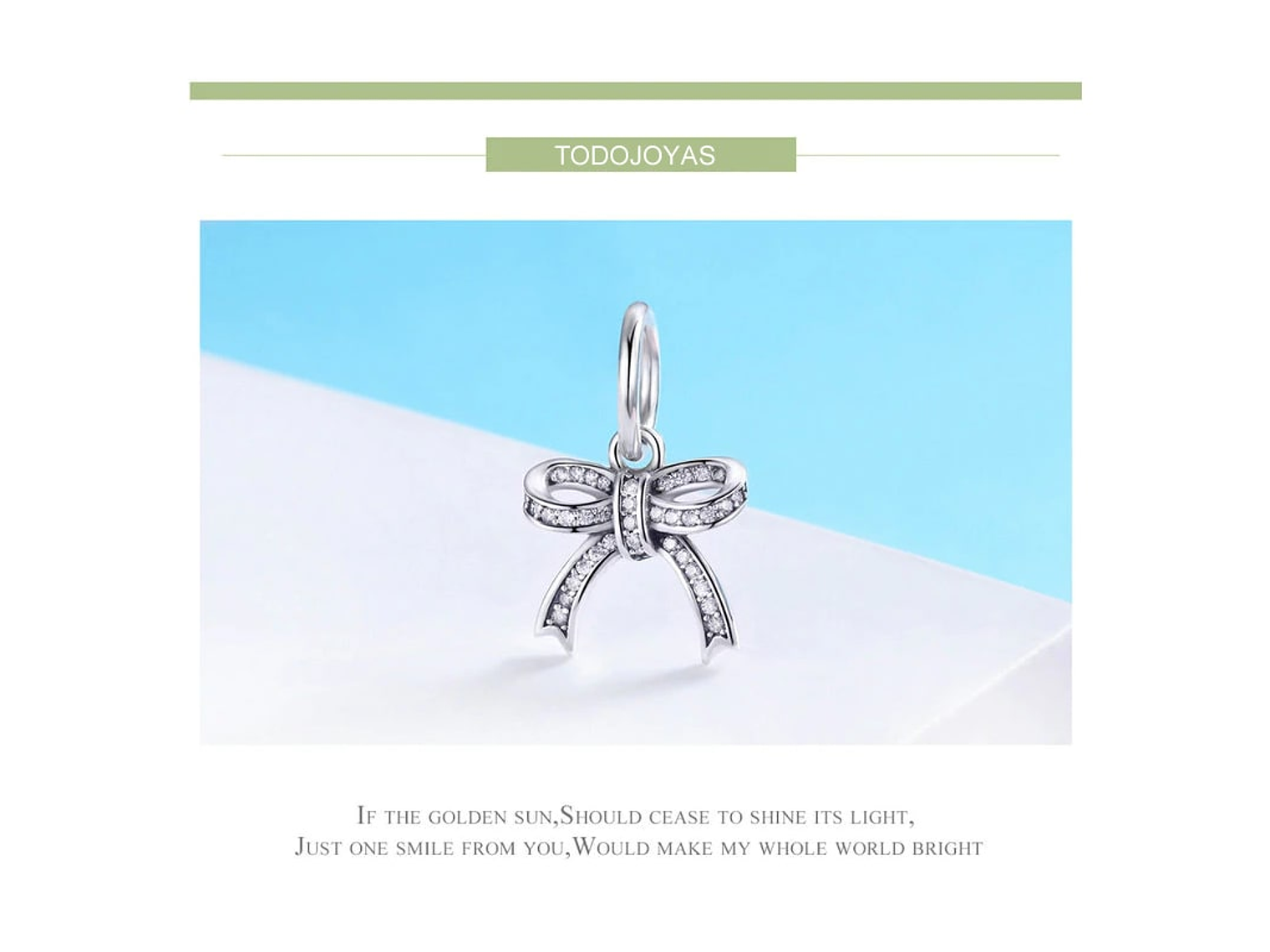 Charm Dije Plata 925 Cinta Regalo 6