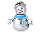 Charm Dije Plata 925 Muñeco de Nieve - Miniatura 1