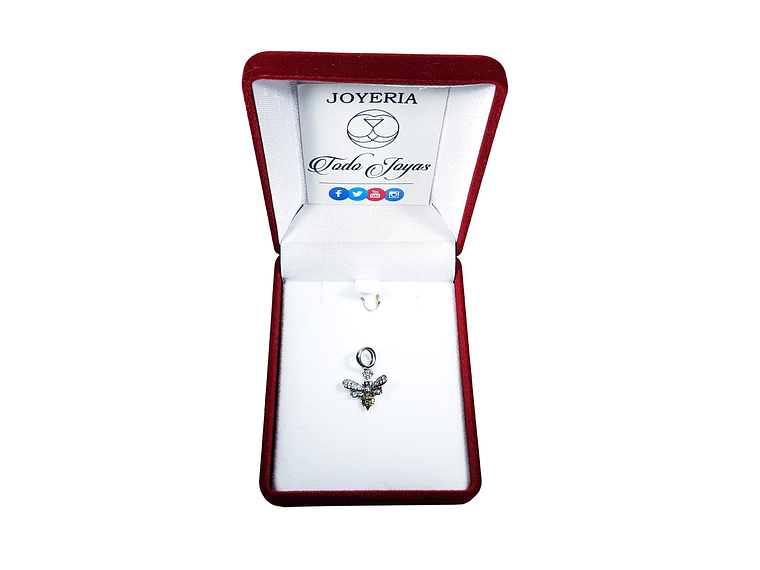 Charm Dije Plata 925 Abeja 2