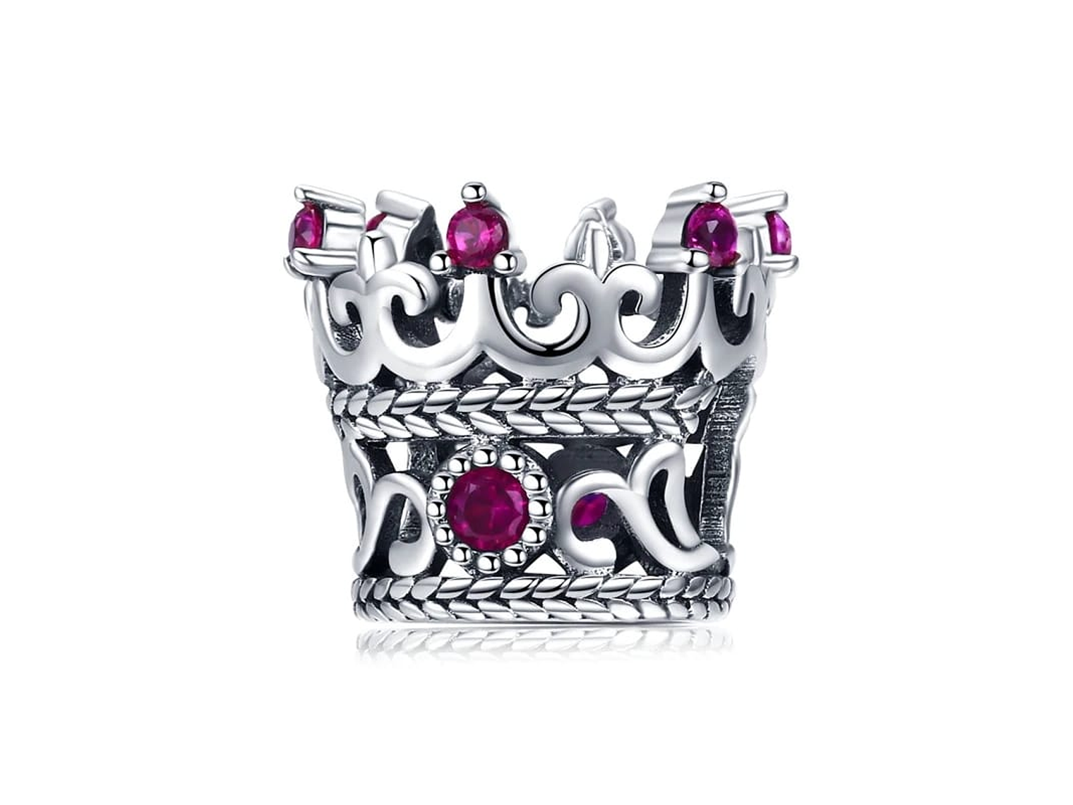 Charm Dije Plata 925 Corona De Reina 1