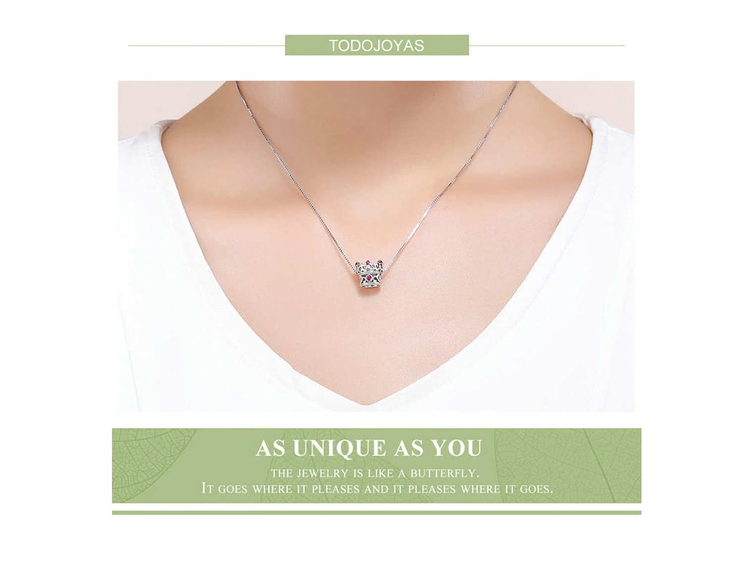 Charm Dije Plata 925 Corona De Reina 4