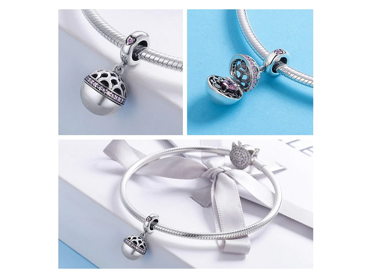 Charm Dije Plata 925 Caja Regalo 3