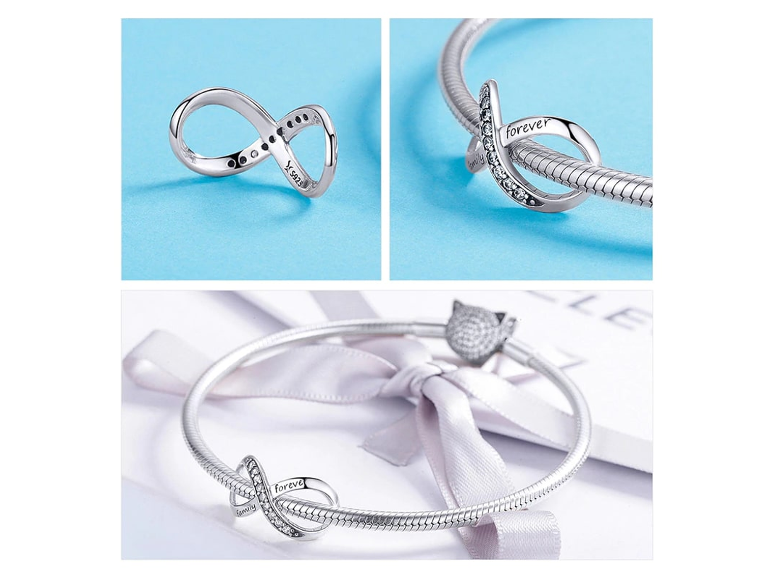 Charm Dije Plata 925 Infinito Forever 3