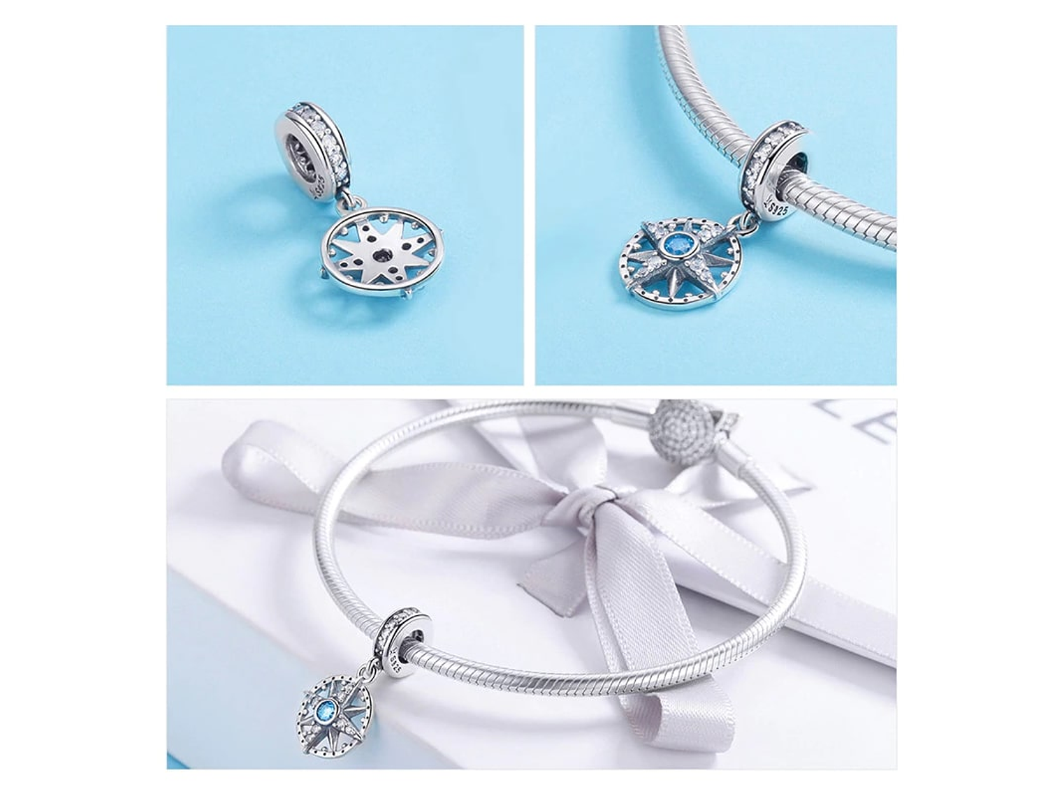 Charm Dije Plata 925 Estrella Nautica 3