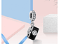 Charm Dije Plata 925 Camara Fotografica Negra - Miniatura 5