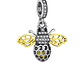 Charm Dije Plata 925 Abeja Gold - Miniatura 1