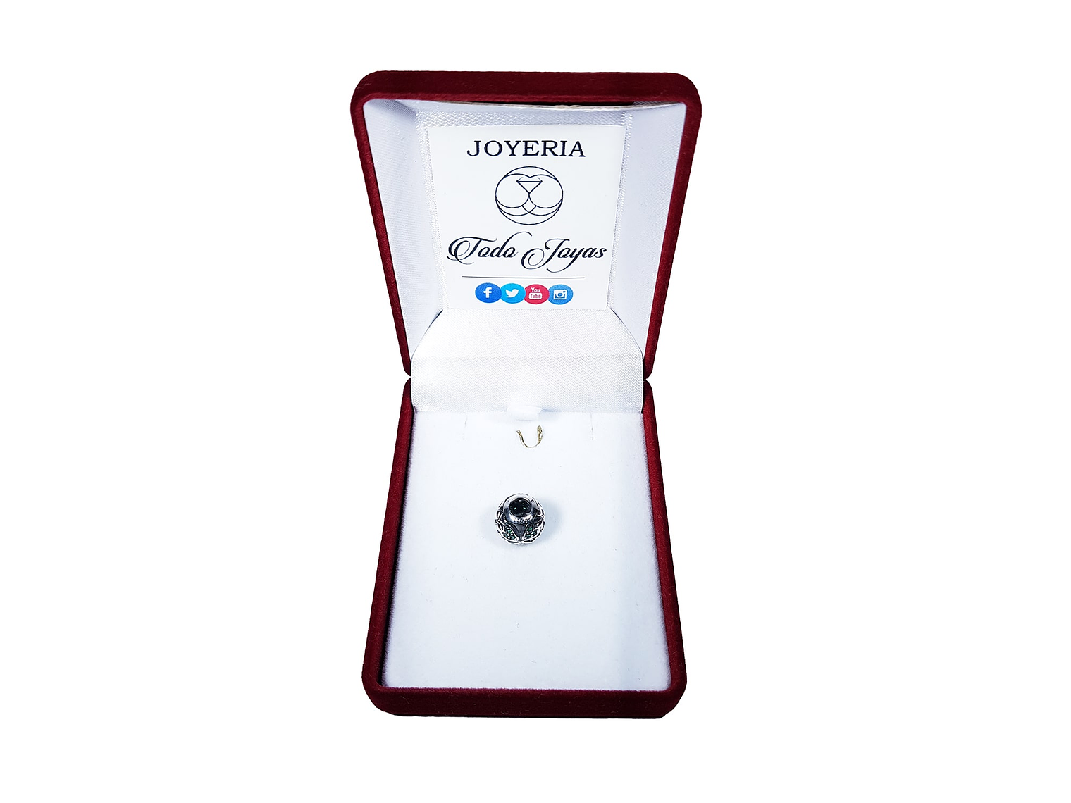 Charm Dije Plata 925 Separador Trebol Bolita 2