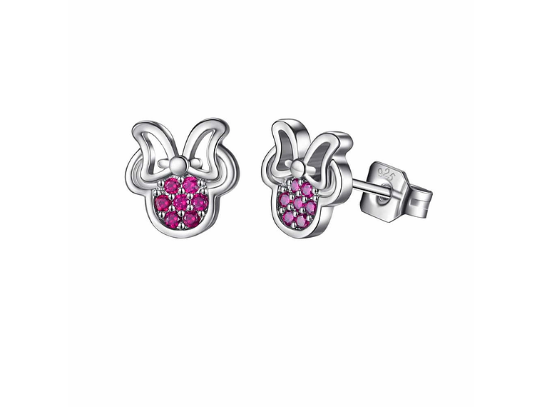 Aros Plata 925 Ratoncita Rosado 7