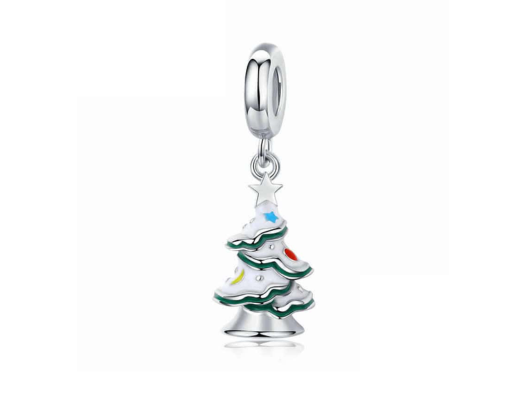 Charm Dije Plata 925 Arbol de Navidad 1