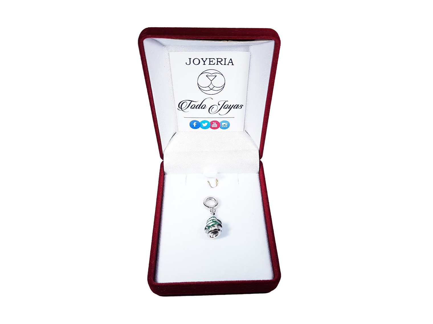 Charm Dije Plata 925 Arbol de Navidad 2